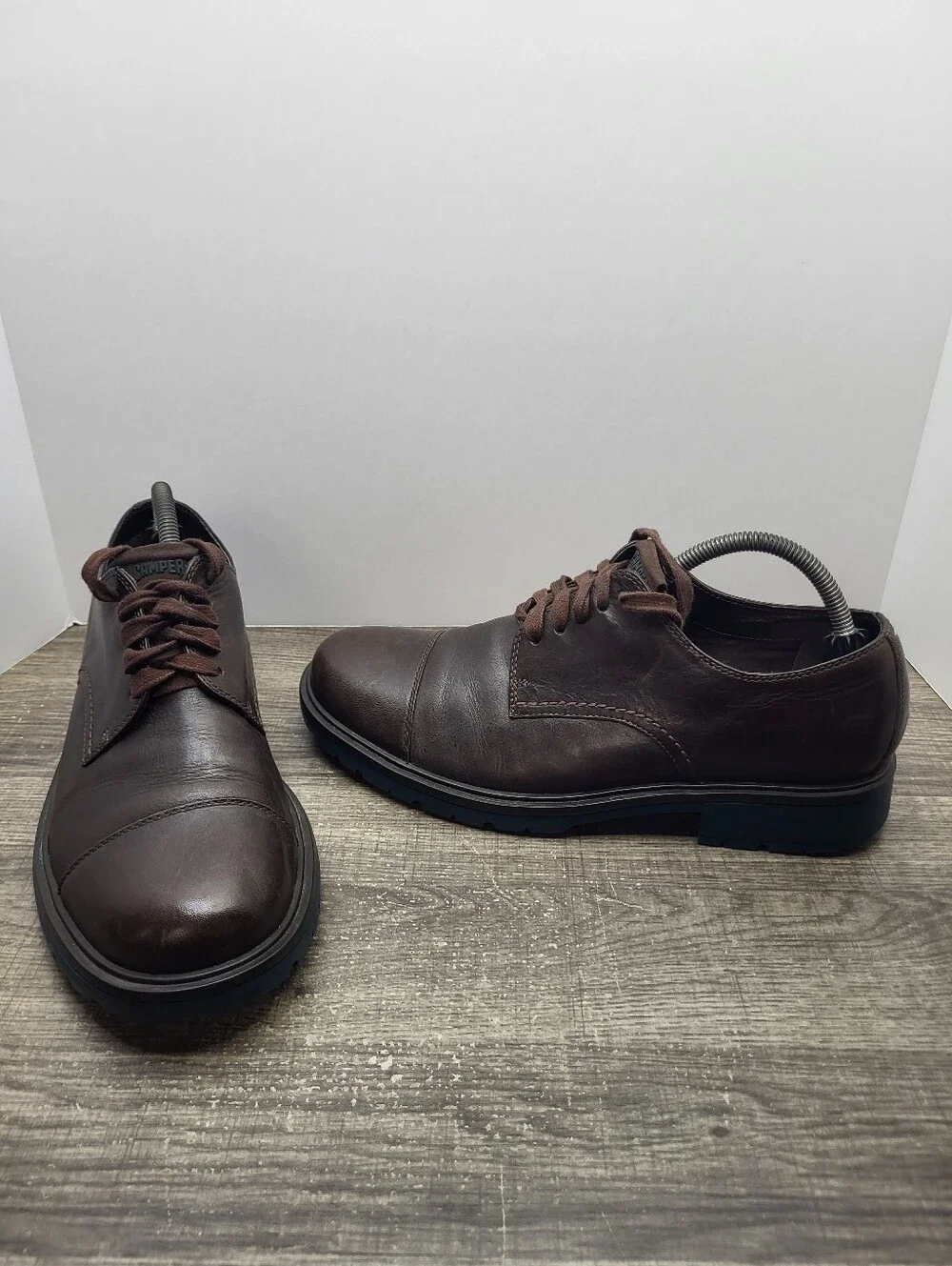 Camper Leather Oxfords Dress Shoes Brown Mens Size EU 42 US 9